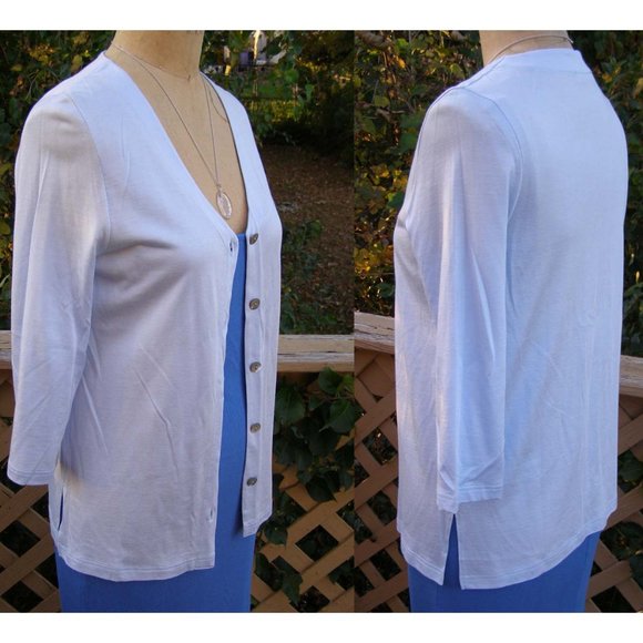 NWT size S/M Oscalito You Too blue cardigan top - Picture 3 of 11